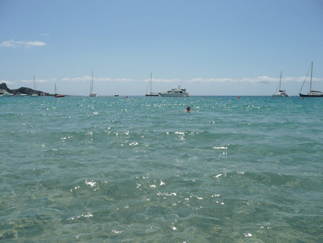 Vista del mar frente al Restaurante Es Savina - San Jose - Ibiza